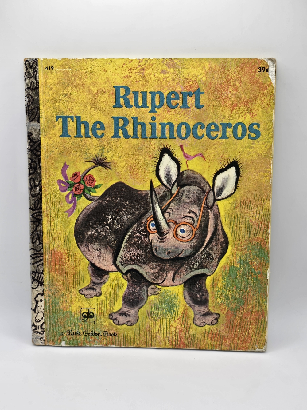 LITTLE GOLDEN BOOK: Rupert The Rhinoceros (RARE - 1960 Printing)